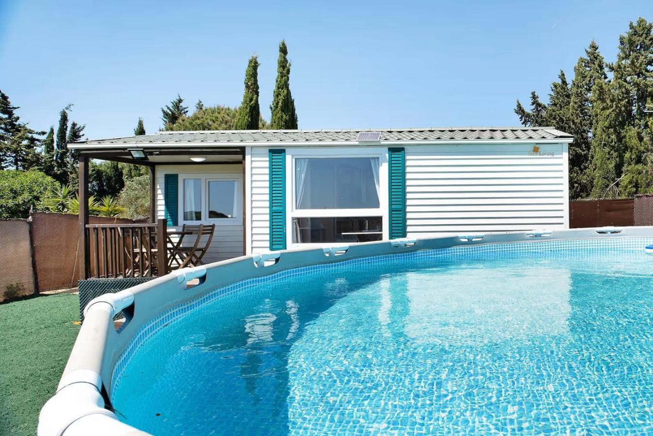 Cerca De La Playa Con Piscina, Jardin Campsite *